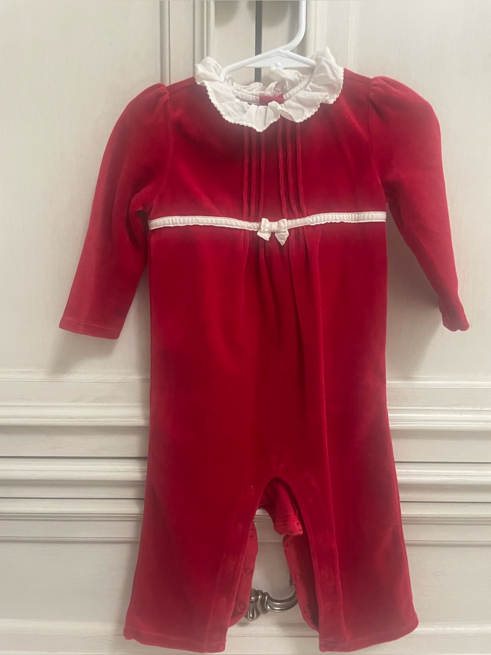 Janie and Jack Velour Jumpsuit, EUC, Size 12- 18 months